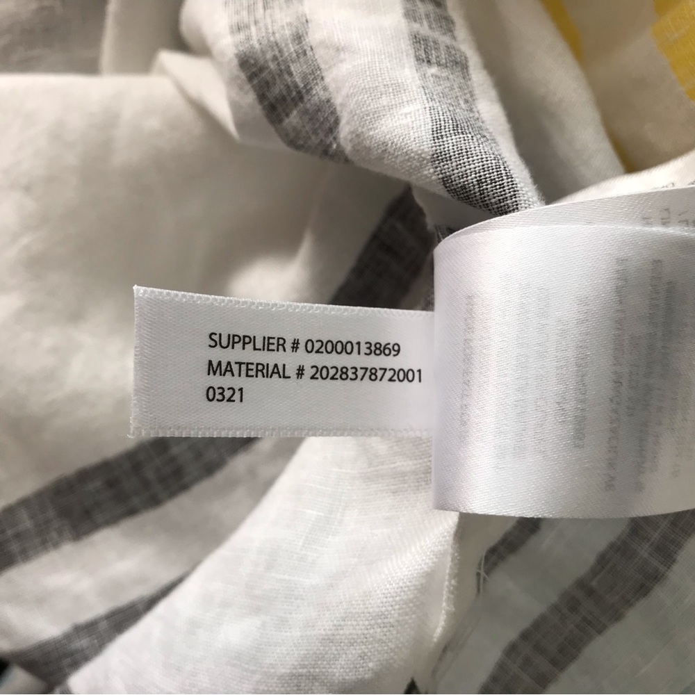 Lauren Ralph Lauren Striped Linen Tunic Top Size 2X White Band Collar Relax Fit - Picture 12 of 15